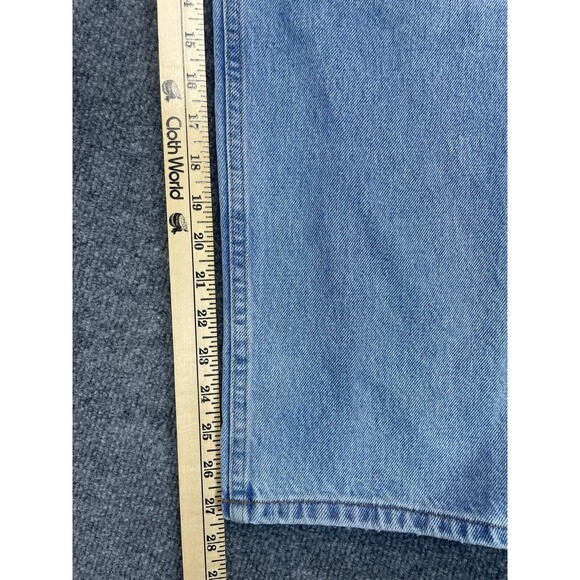 LL Bean Jeans Mens 42x29 Blue Comfort Waist Elastic Light Wash 100% Cotton Denim - Picture 7 of 9